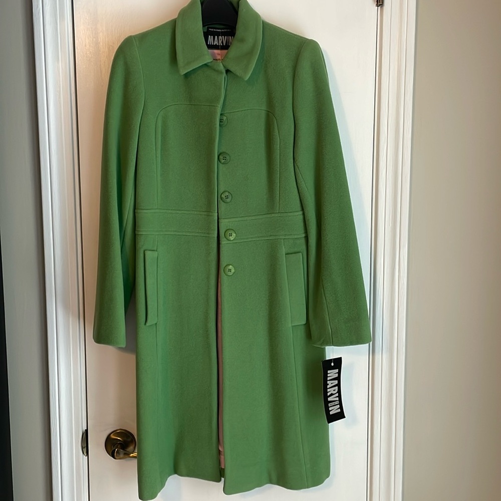 Marvin Richards Green Wool Coat